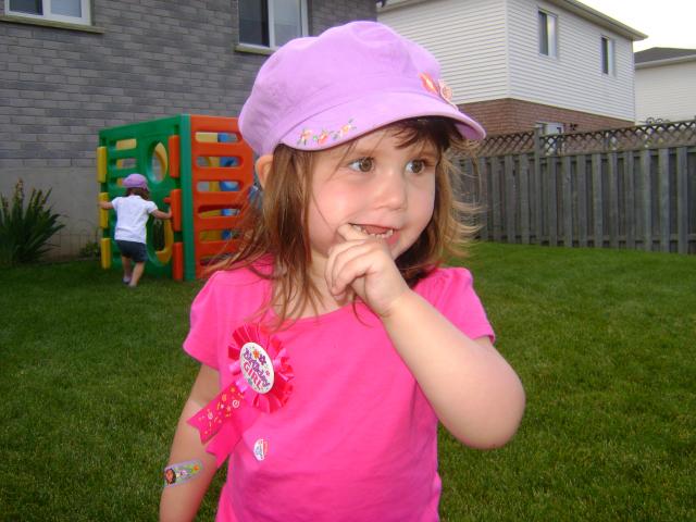 Mackenzie on her second birthday (july 4th, 09)