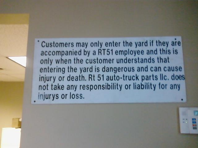 legal warning
