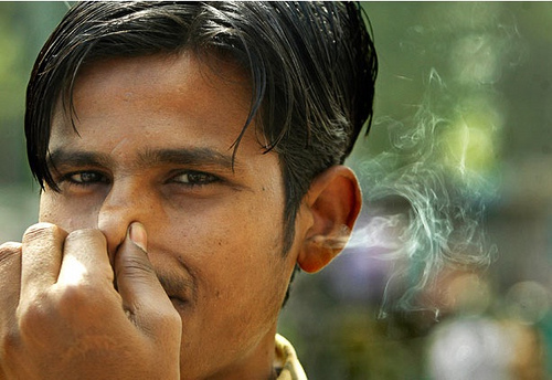 For Garreth -- Blowing Smoke out his ears