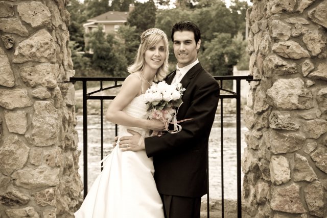 Pic of me and the wife from our wedding day
