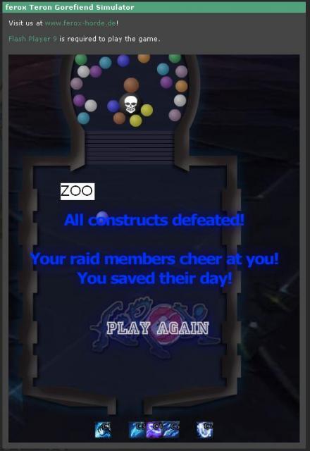Zoo's gorefiend simulator win
