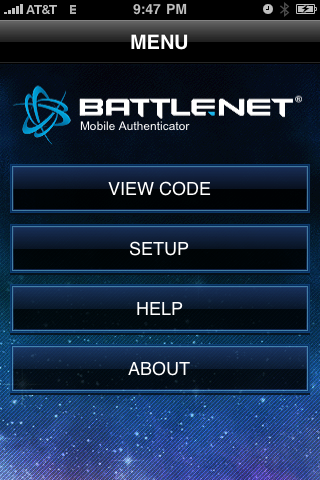 iphone authenticator menu