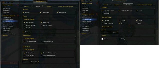 divine sac cast yeller 2 config