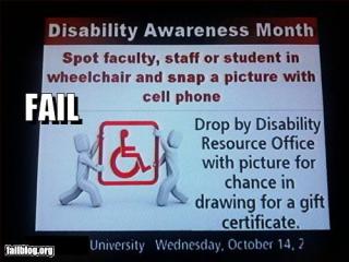 Disability Sensitivity Fail