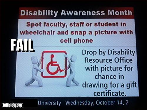Disability Sensitivity Fail