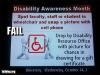 Disability Sensitivity Fail